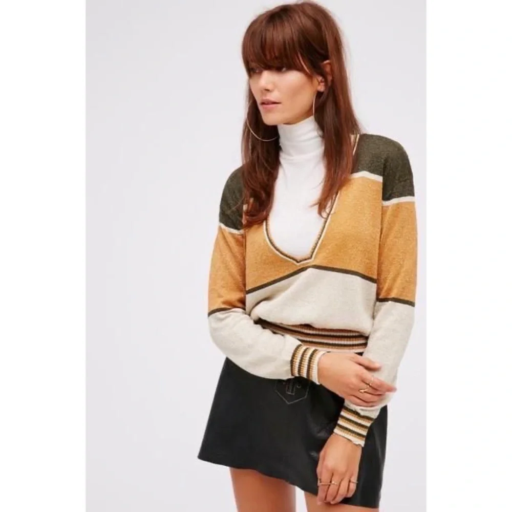 Free People | Gold Dust Pullover